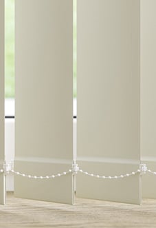 Trinity (FR Blackout), Rice Paper - Vertical Blind Slats
